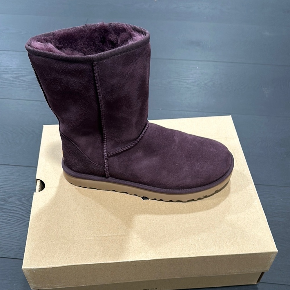 Plum Suede Women's Boots